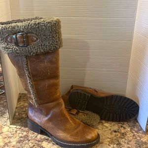 Naturalizer Leather Wool Boots